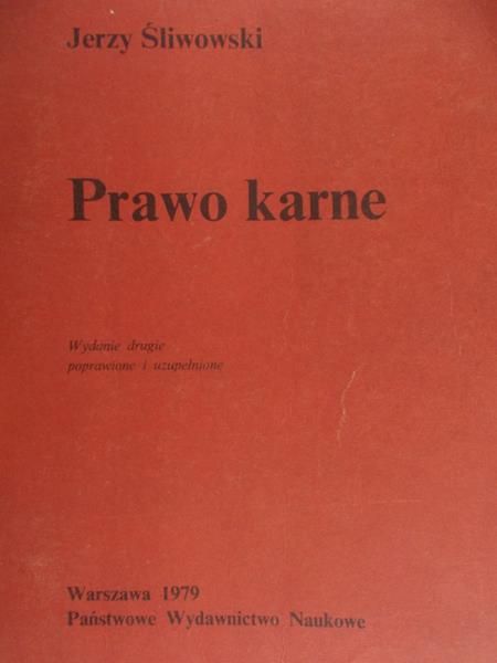 Śliwowski Jerzy - Prawo karne
