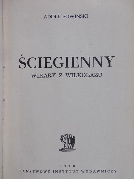 Sowiński Adolf  - Ściegienny, 1948r.