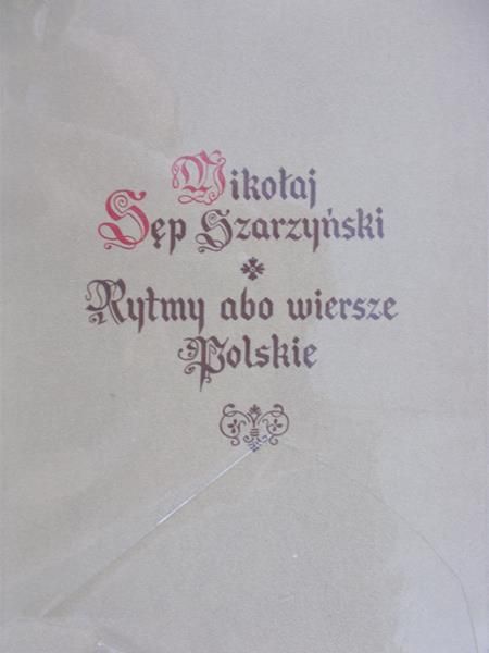Sęp-Szarzyński Mikołaj - Rytmy abo wiersze polskie