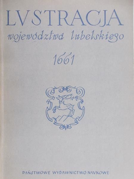 Oprawko Henryk - Lustracja województwa lubelskiego 1661