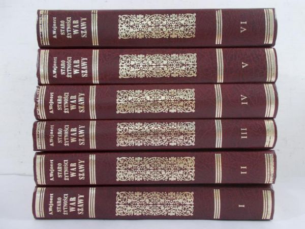 Wejnert Aleksander - Starożytności Warszawy, Tom I-VI, Reprint z ok 1850 r.