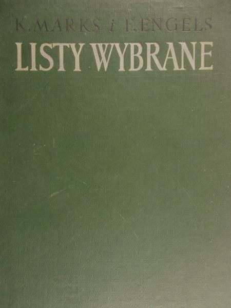 Marks K. -   Listy wybrane