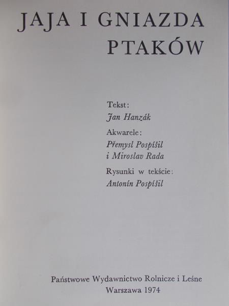 Dyjecińki Jerzy (red.) - Jaja i gniazda ptaków