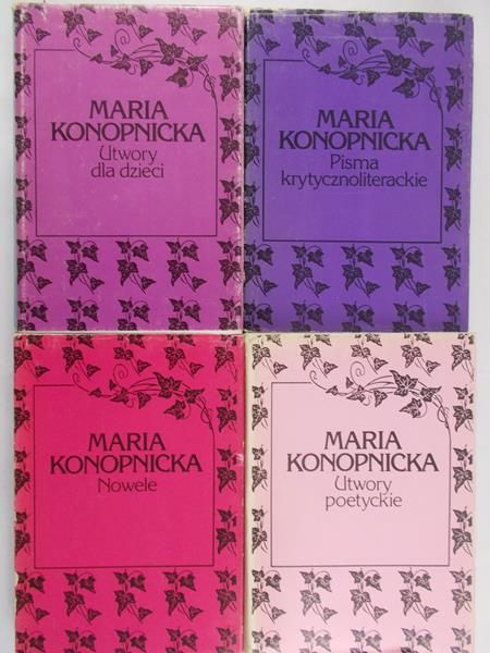 Konopnicka Maria  - Pisma krytycznoliterackie/ Utwory poetyckie/ Nowele/ Utwory dla dzieci