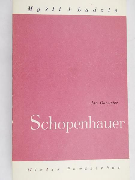Garewicz Jan - Schopenhauer