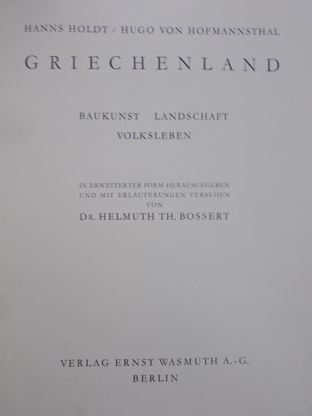 Holdt Hanns - Griechenland, 1928 r.