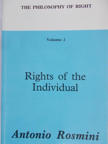 Rosmini Antonio - Rights of the Individual