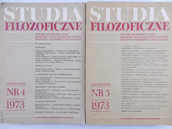 Kuczyński Janusz (red.) - Studia Filozoficzne 4,5