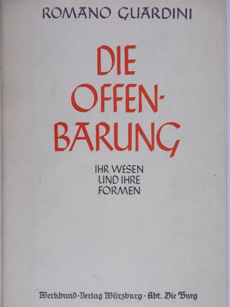 Guardini Roman - Die offen Barung, 1940 r.