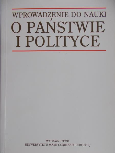 Wprowadzenie do nauki o państwie i polityce