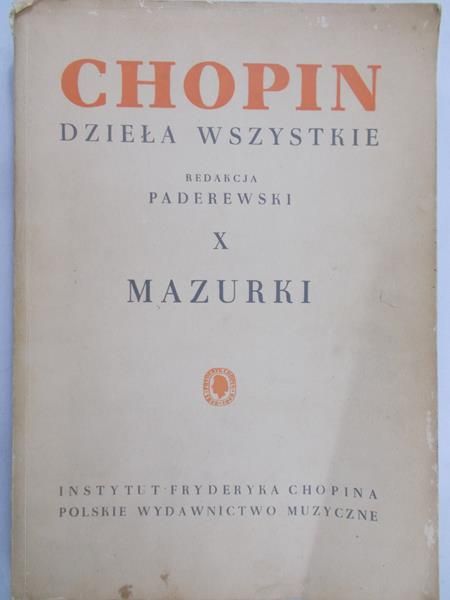 Paderewski Ignacy - Chopin dzieła wszystkie