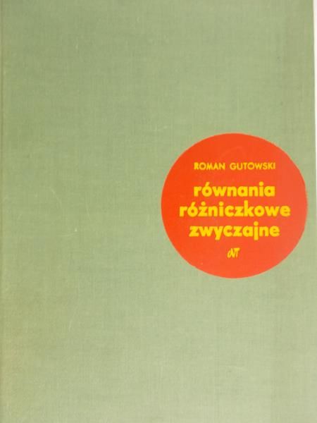 Gutowski Roman - Równania różniczkowe zwyczajne