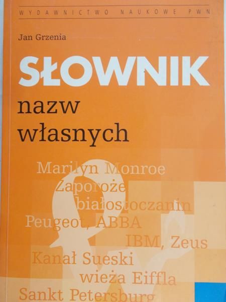 Grzenia Jan - Słownik nazw własnych