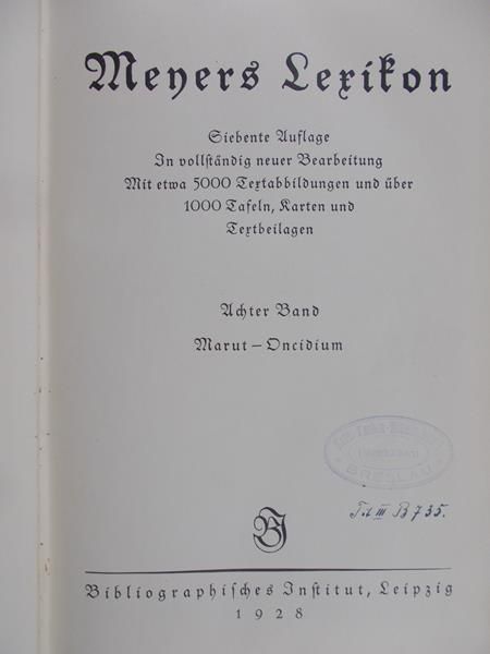 Band Bmeiter - Meners Lerifon, 1928 r.