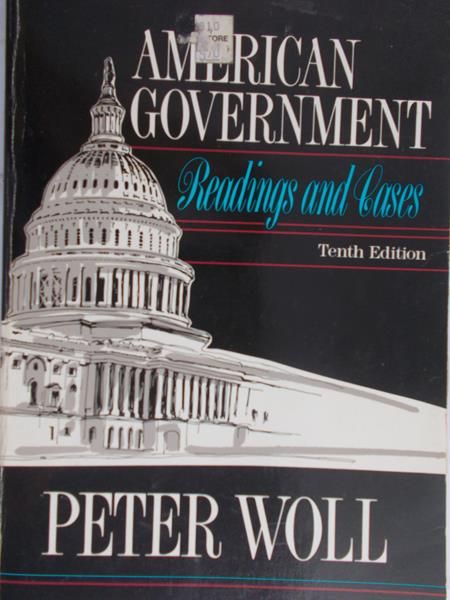 Woll Peter - American Government