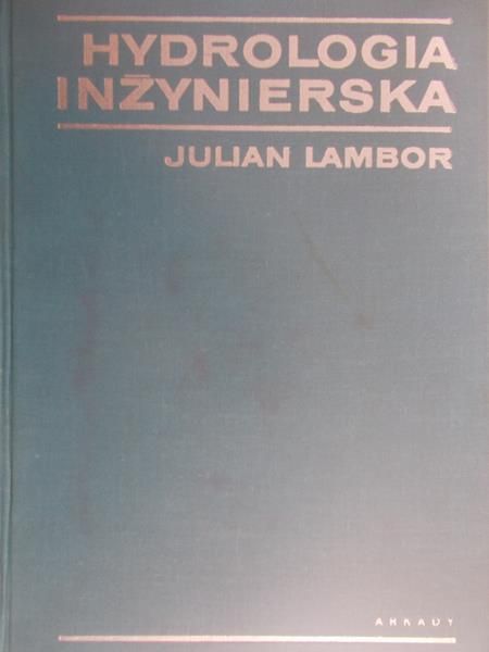 Lambor Julian - Hydrologia inżynierska