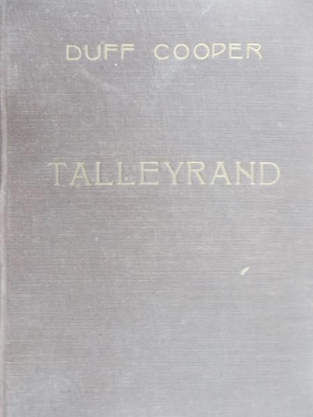 Cooper Duff - Talleyrand, 1932 r.