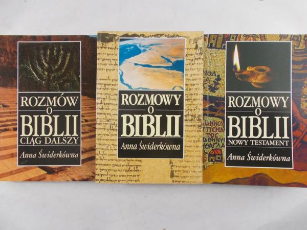 Świderkówna Anna - Rozmowy o Biblii, 3 książki