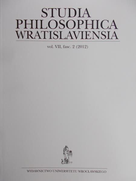 Studia Philosophica Wratislaviensa vol VII, fasc. 2
