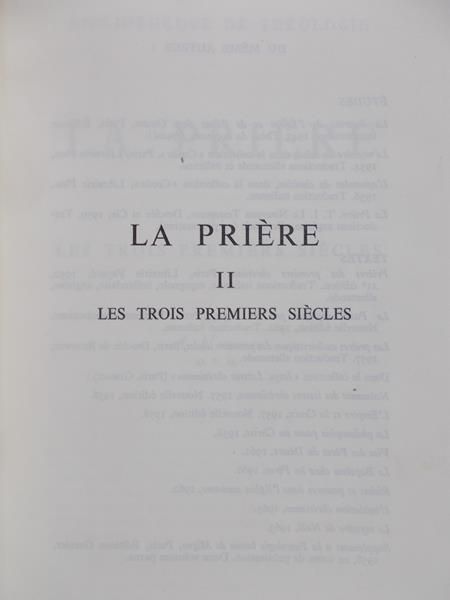 Hamman A. - La Priere TOM II