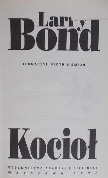 Bond Larry - Kocioł