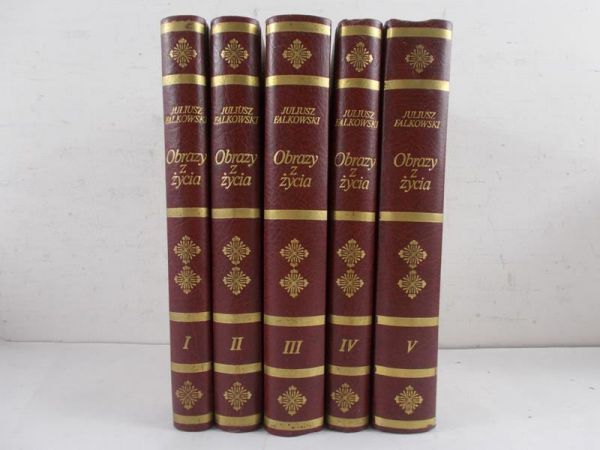 Falkowski Juliusz - Obrazy z życia kilku ostatnich pokoleń w Polsce Tom I - V, reprint z 1877 r.