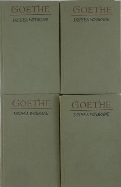 Goethe Jan Wolfgang - Dzieła wybrane, t. I-IV