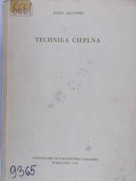 Zagórski Józef - Technika cieplna