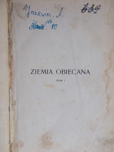 Reymont Wł. St. - Ziemia obiecana, powieść współczesna, t. I