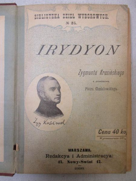 Krasiński Zygmunt - Irydyon, 1898 r.