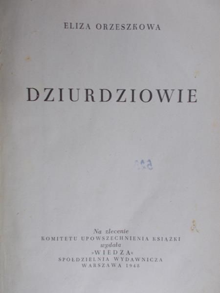 Orzeszkowa Eliza - Dziurdziowie, 1948 r.