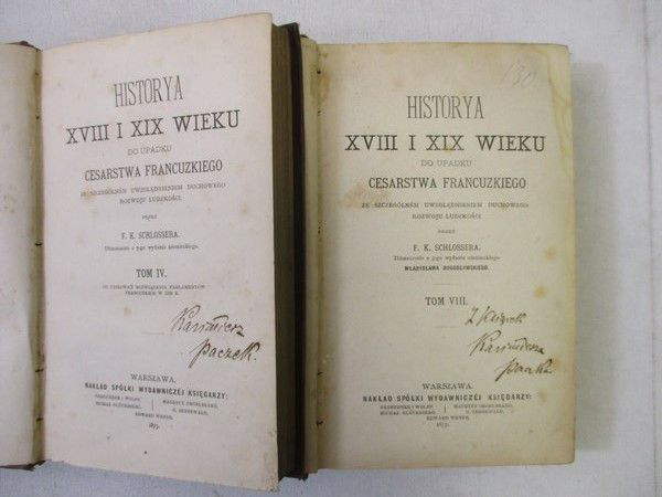 Schlosser F. K. - Historya XVIII i XIX wieku do upadku Cesarstwa Francuskiego, t. IV, VIII, 1877 r., 1875 r.
