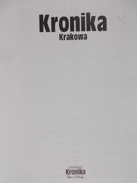 Michalik Marian B. - Kronika Krakowa