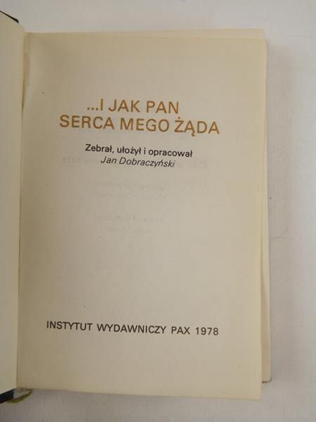 Dobraczyński Jan - …I jak Pan serca mego żąda
