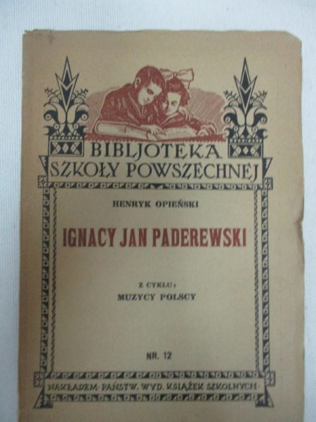 Opieński Henryk - Ignacy Jan Paderewski, 1928 r.