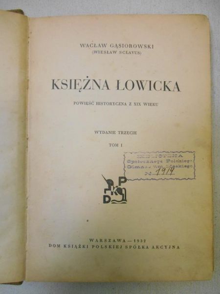Gąsiorowski Wacław - Księżna Łowicka, 1932 r.
