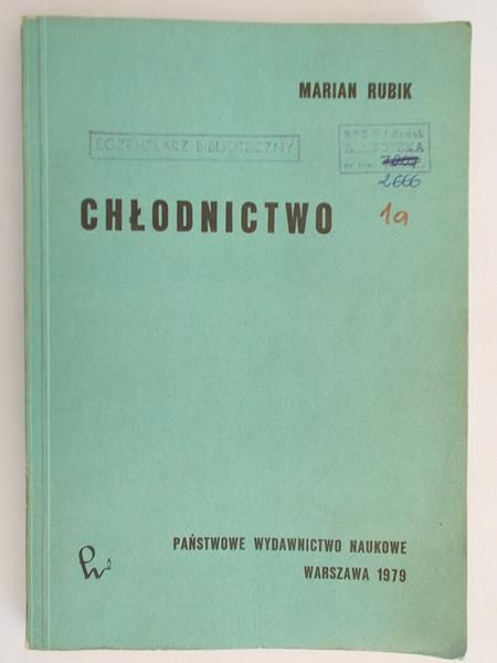 Rubik Marian - Chłodnictwo