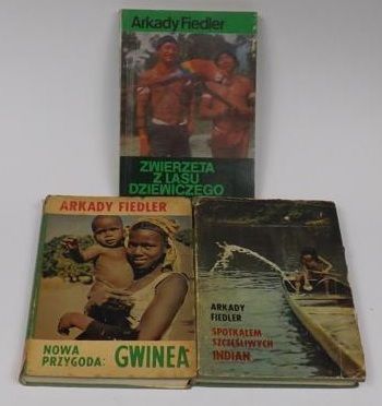 Fiedler Arkady - Zwierzęta z lasu dziewiczego/Nowa przygoda: Gwinea/Spotkałem szczęśliwych Indian, 3 książki