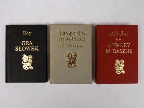 Rej M.,   - Osobliwości, 3 książki, MINIATURY
