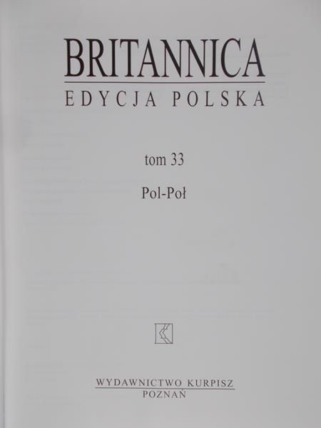 Wolarski Wojciech (red.) - Britannica. Edycja polska, Tom 33