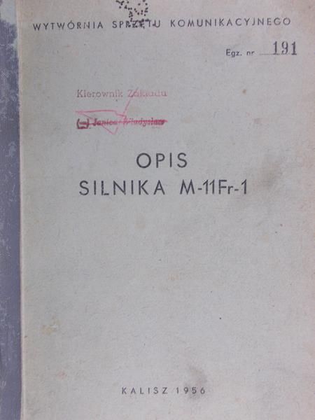 Opis silnika M-11Fr-1
