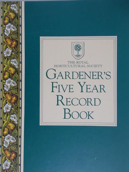 McKendric Donald - Gardener's five year record book
