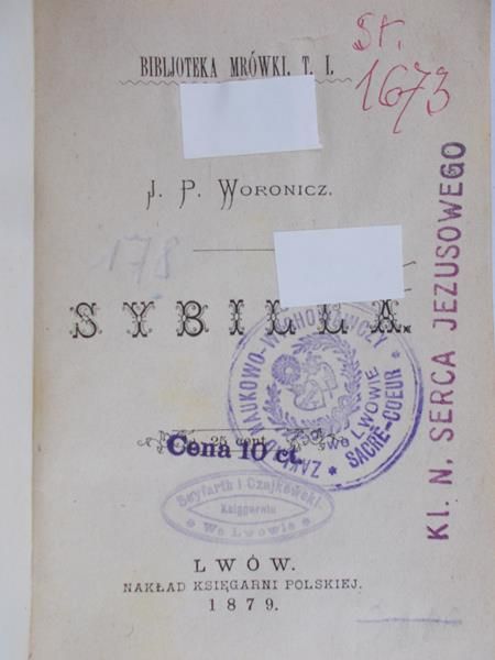 Woronicz J.P. - Sybilla, 1879r.