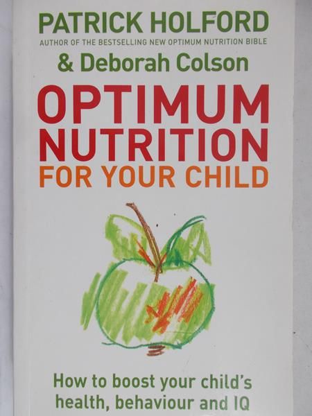 Holford Patrick - Optimum nutririon for your child