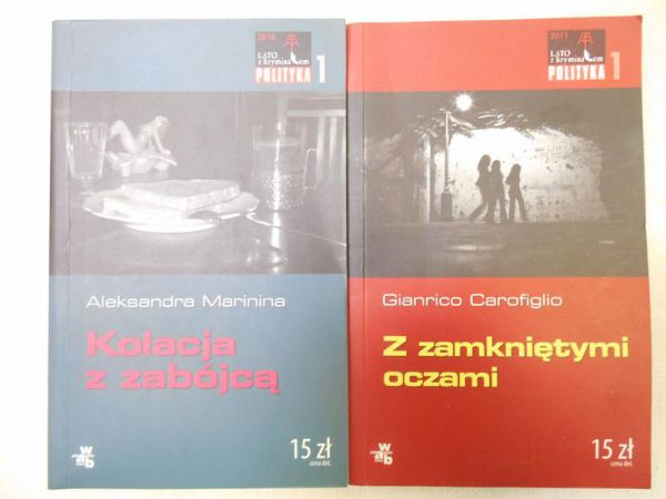 Marinina Aleksandra / Carofiglio Gianrico - Kolacja z zabójcą / Z zamkniętymi oczami