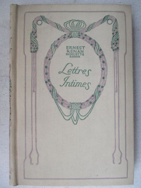 Renan Ernest - Letters Intimes, 1896 r.