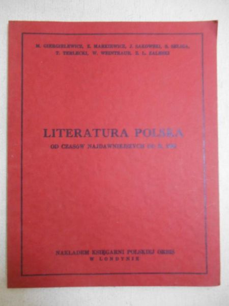 Giegielewicz M. - Literatura Polska