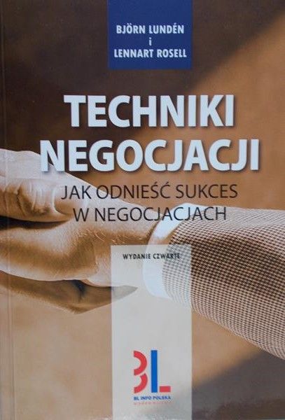 Lunden Bjorn - Techniki negocjacji