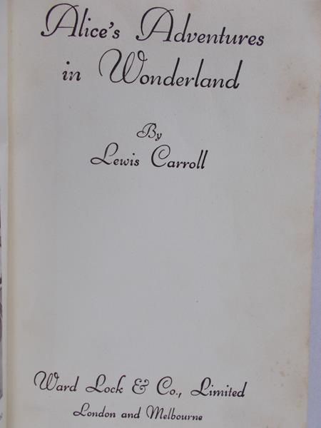 Caroll Lewis - Alice's adventures in Wonderland