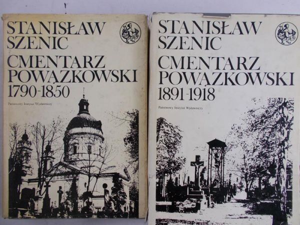 Szenic Stanisław - Cmentarz powązkowski, zestaw 2 książek